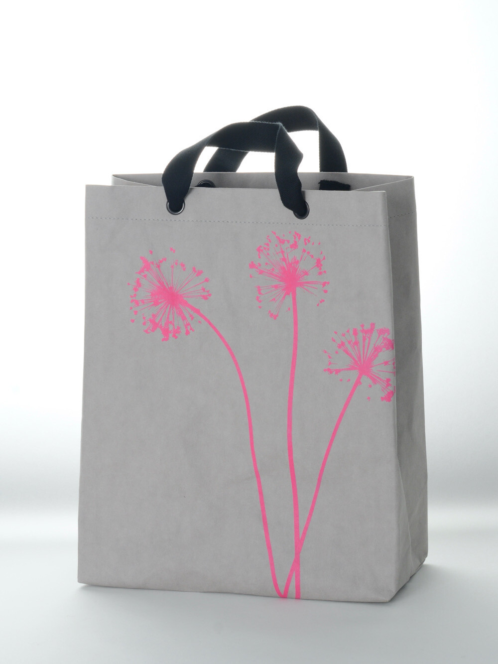 Shopper Allium grau mit pinkem Druck