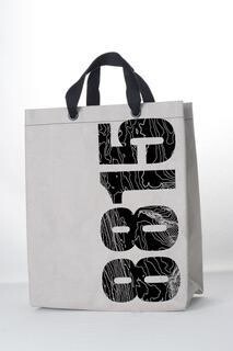 Shopper 8815/Horgenberg grau mit schwarzem Druck