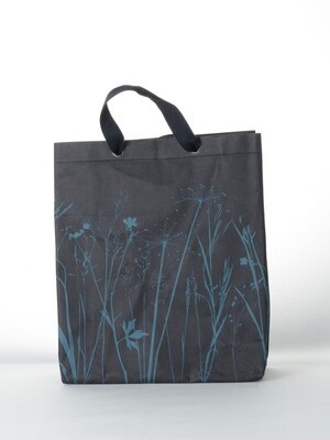 Shopper Wiese schwarz mit grünem Druck