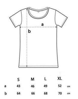 T-Shirt Ginkgo (female) schwarz mit grünem Druck