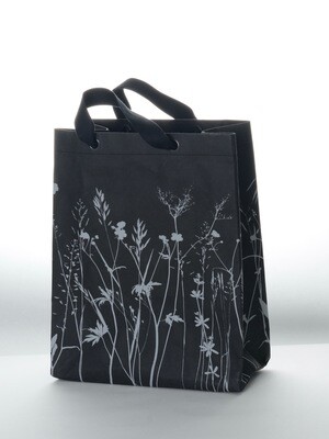 Shopper Wiese schwarz mit grauem Druck