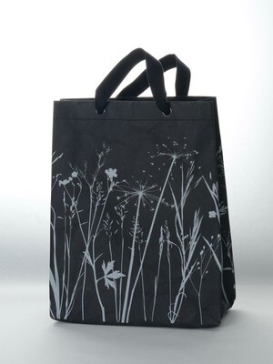 Shopper Wiese schwarz mit grauem Druck