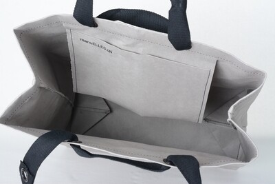 Shopper Vierwaldstättersee grau mit schwarzem Druck