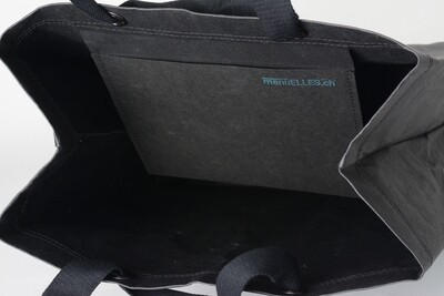 Shopper Vierwaldstättersee schwarz mit grauem Druck