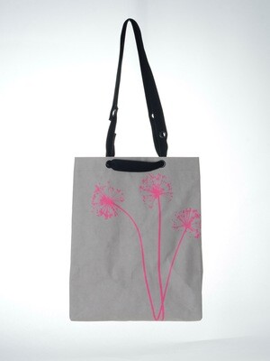 Shopper Allium grau mit pinkem Druck