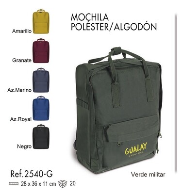 Mochila Poliéster/Algodón