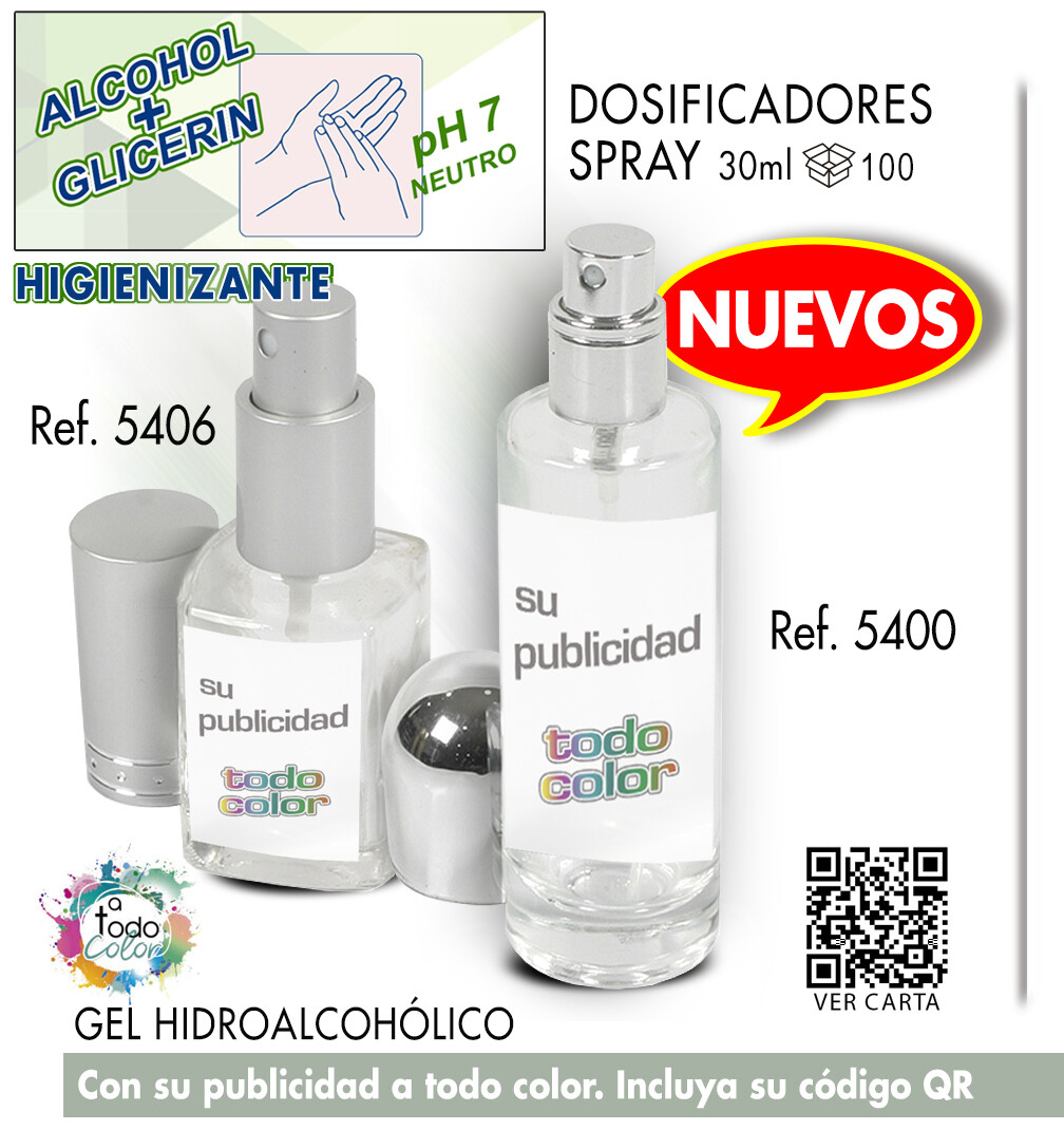 Gel dosificadores CRISTAL SPRAY 30 ml Gel dosificadores CRISTAL SPRAY 30 ml