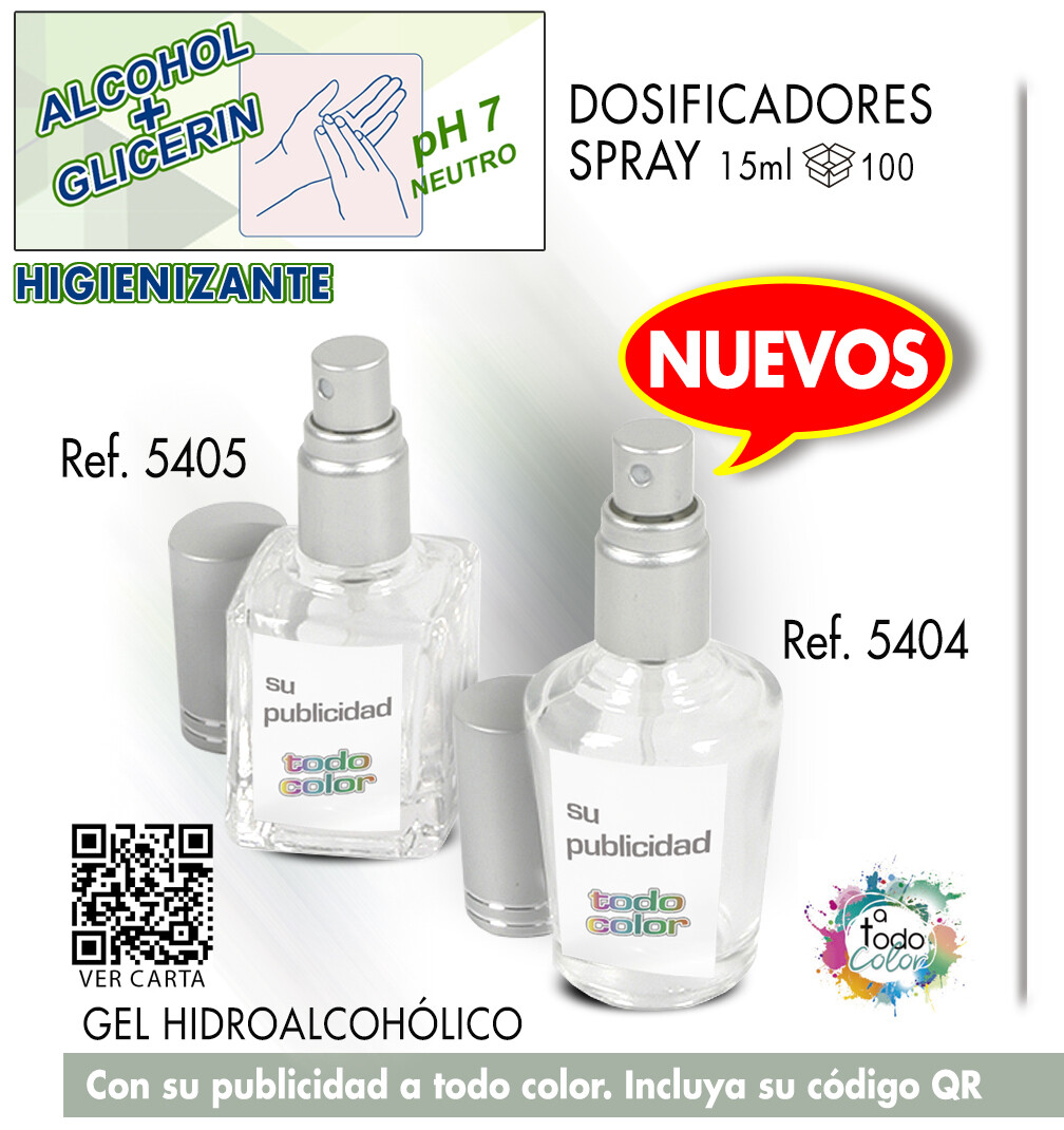 Gel dosificadores CRISTAL SPRAY 15 ml Gel dosificadores CRISTAL SPRAY 15 ml