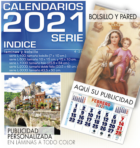 Calendarios SERIE bolsillo y pared Calendarios SERIE bolsillo y pared