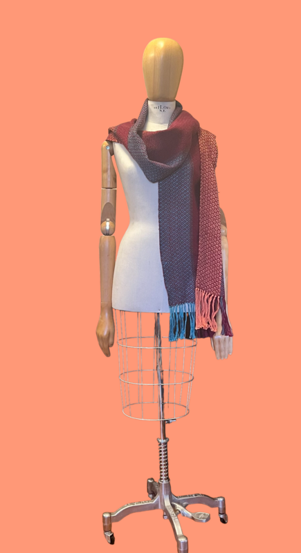 Holiday Sale 2024 Handwoven Shawl with Diamond Design