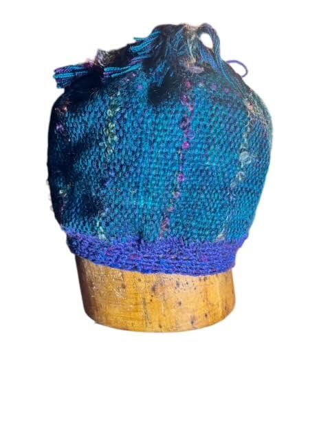 Big Hair/Dreadlock /Braid Handwoven Hat with Crocheted Edge