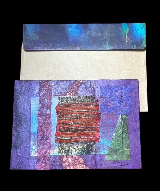 Hand Made &quot;One of a Kind&quot; Blank Greeting Card with envelope