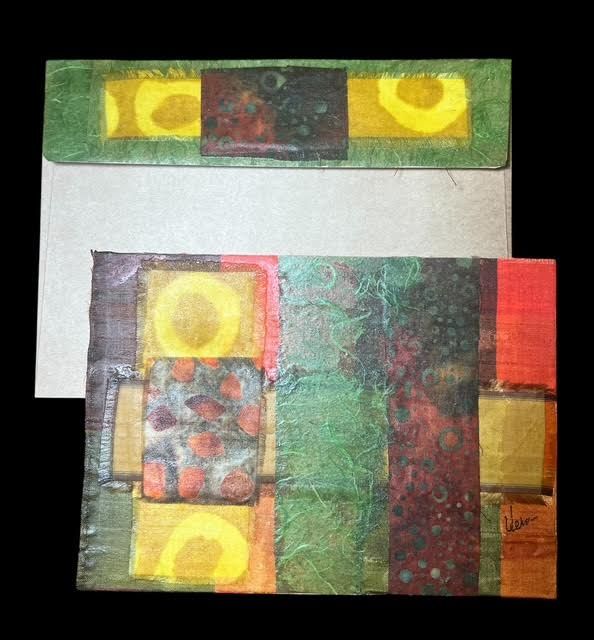 Hand Made &quot;One of A Kind&quot; Blank Greeting Card with Envelope
