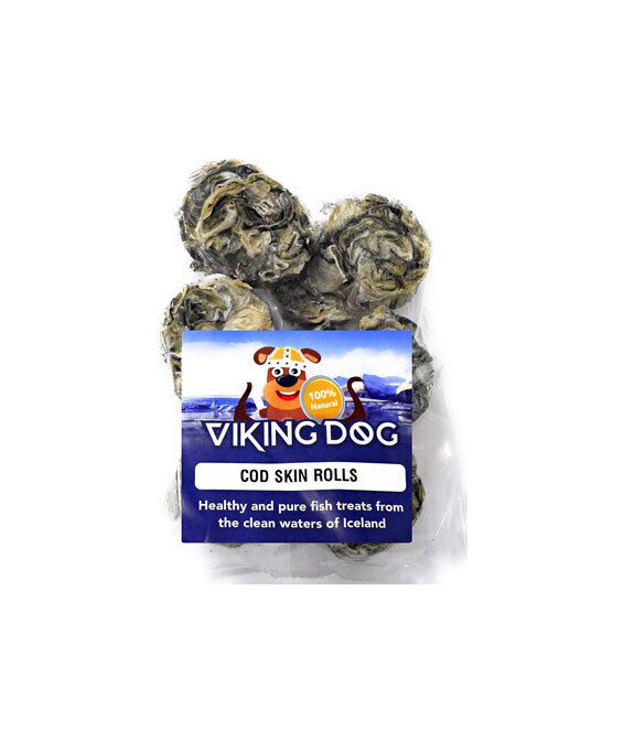 Healthy Dog Treats - Cod Skin Rolls (120g)