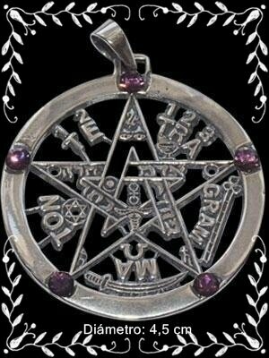 Tetragramatón 4 cm (Amatistas)