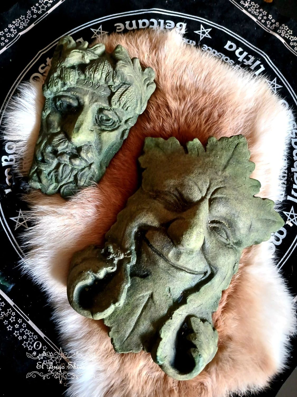 Máscaras Hombre Verde (2 unidades artesanas)