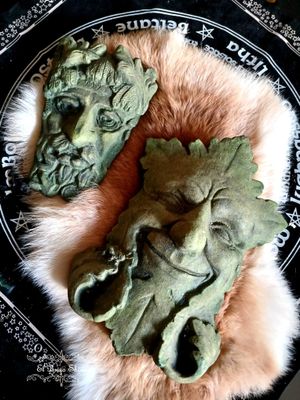 Máscaras Hombre Verde (2 unidades artesanas)