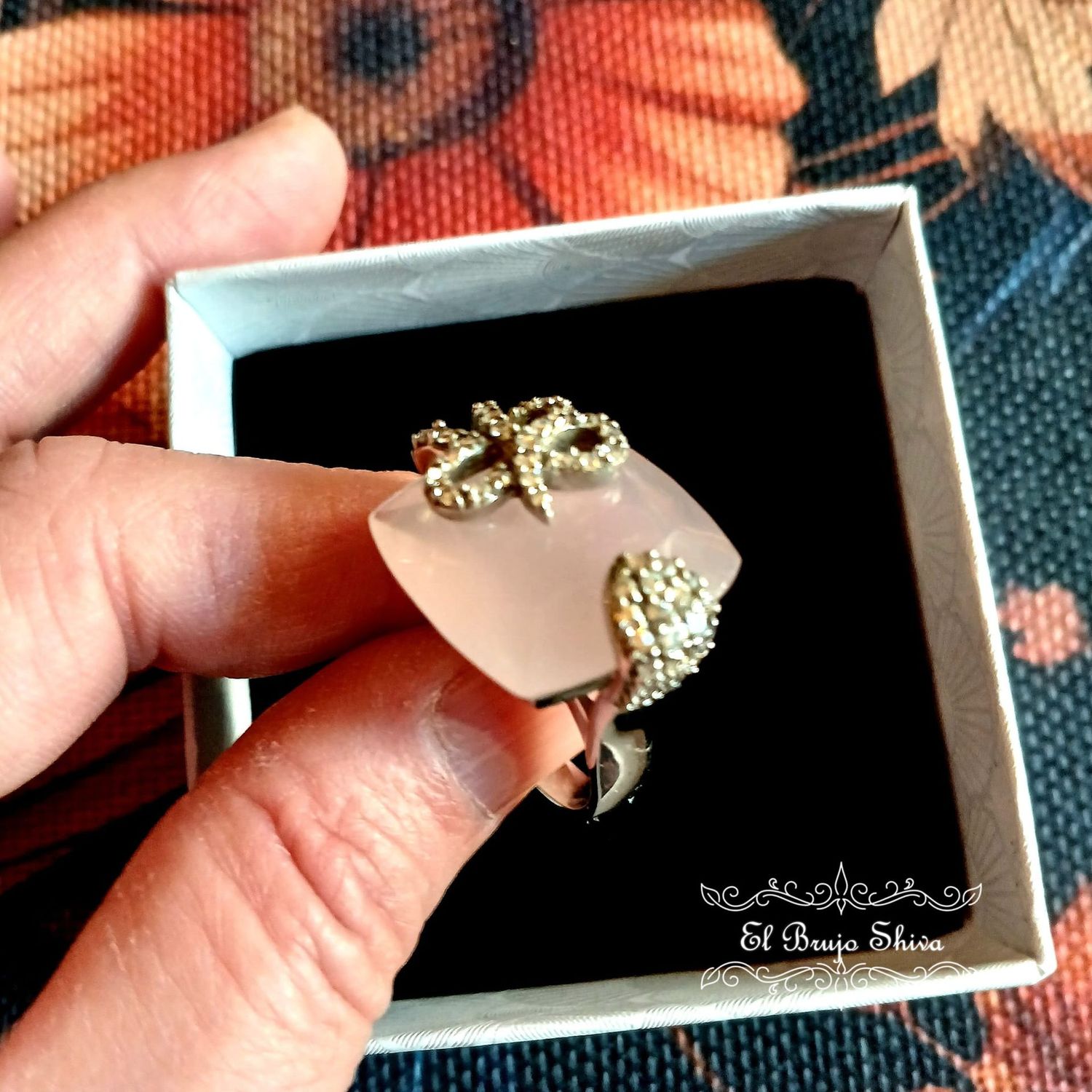 Anillo Plata Rosa