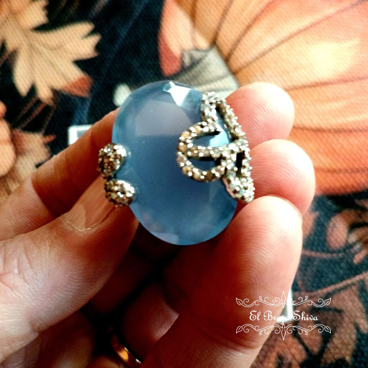 Anillo Plata Azul