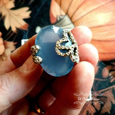 Anillo Plata Azul