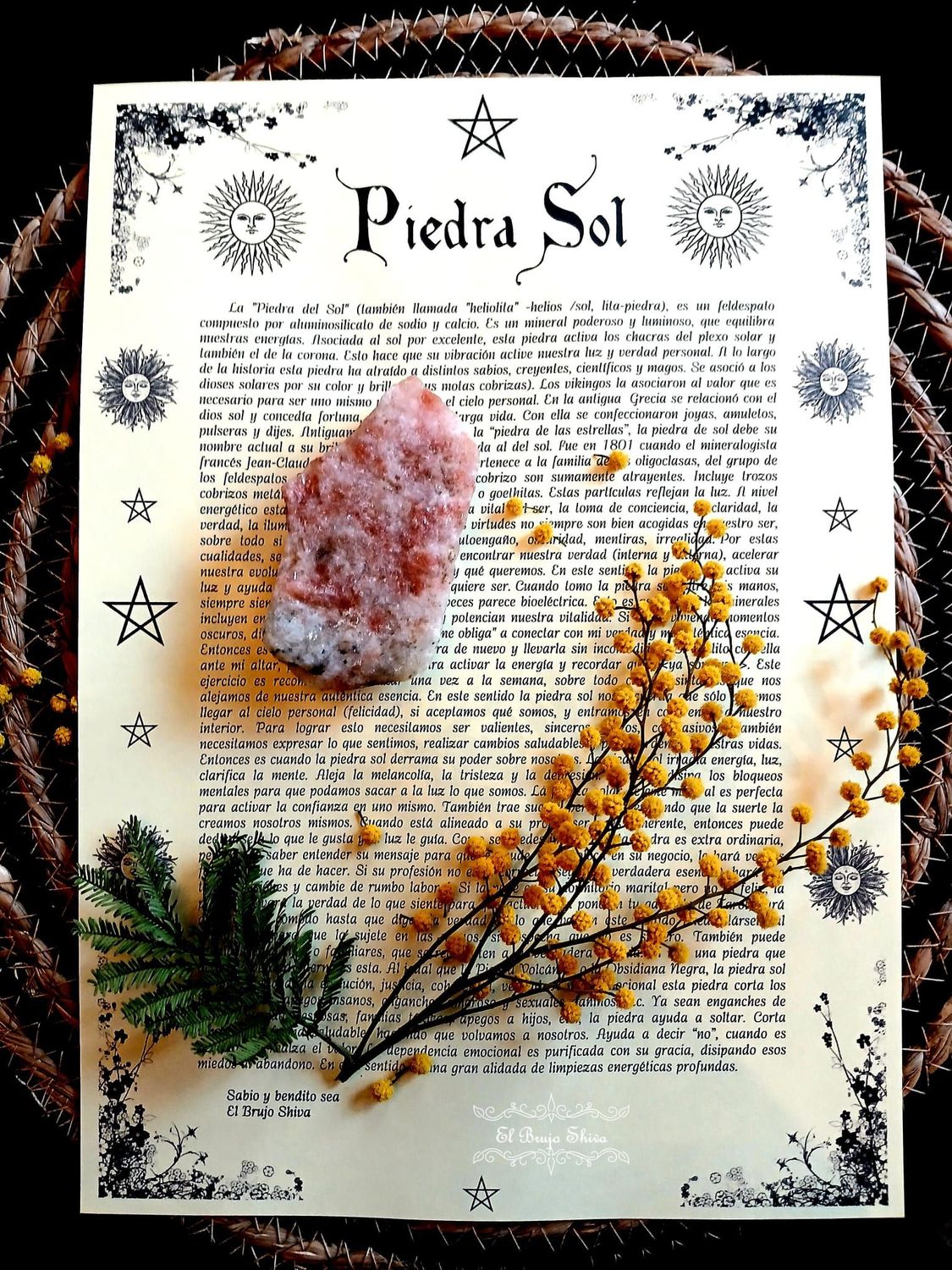 Piedra del Sol Natural