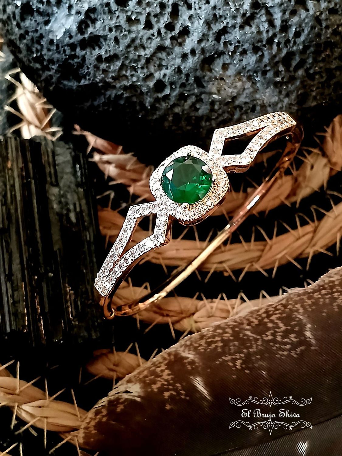 Brazalete Joya verde