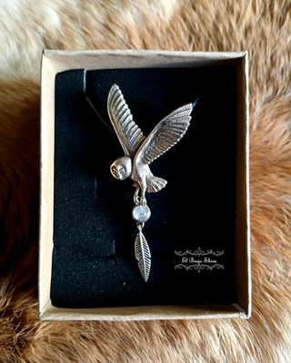 Búho piedra luna Búho piedra luna