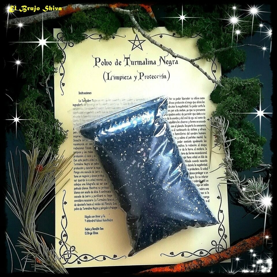 Polvo Turmalina Negra Polvo Turmalina Negra