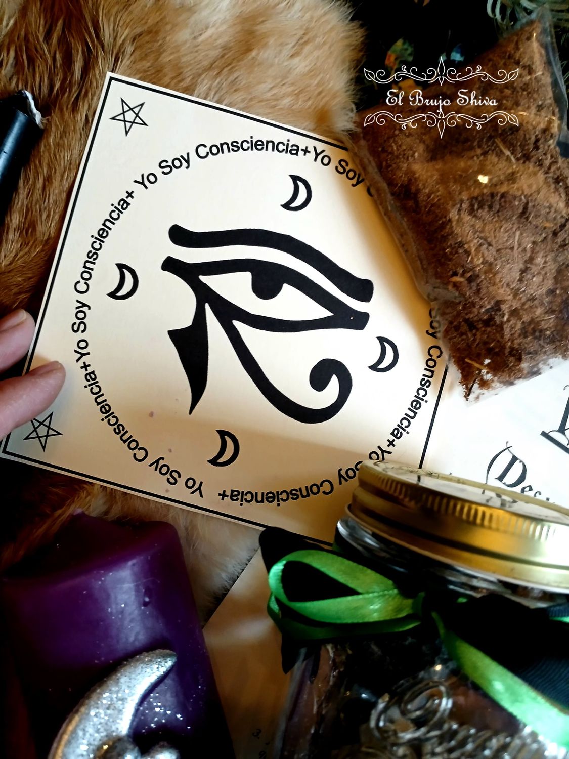 Botella visión astral (enterrada y ofrendada)