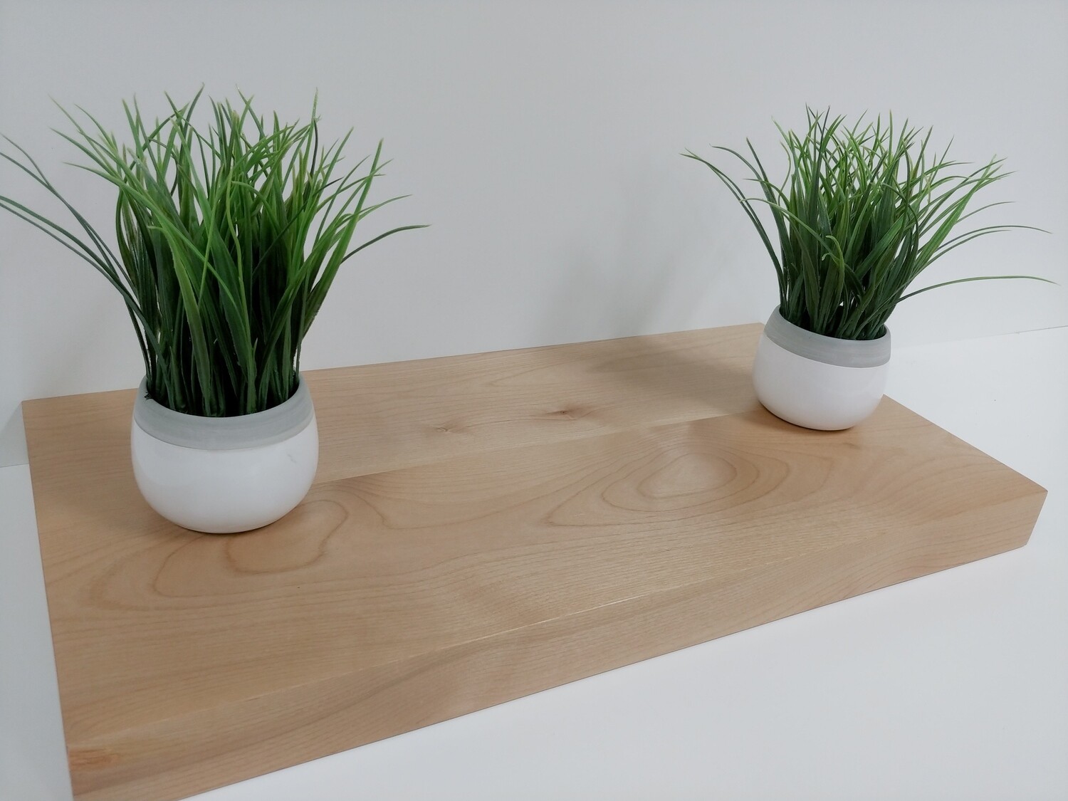 Knotty Alder Floating Shelf, Hidden Bracket