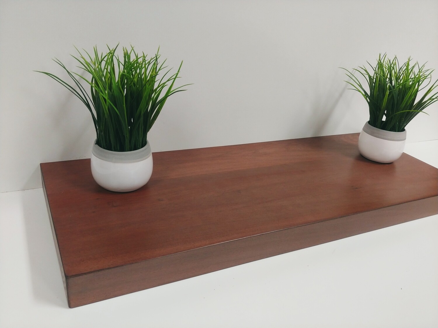 Classic cherry floating shelf, Premium Finish, 100% solid wood, Including hidden bracket