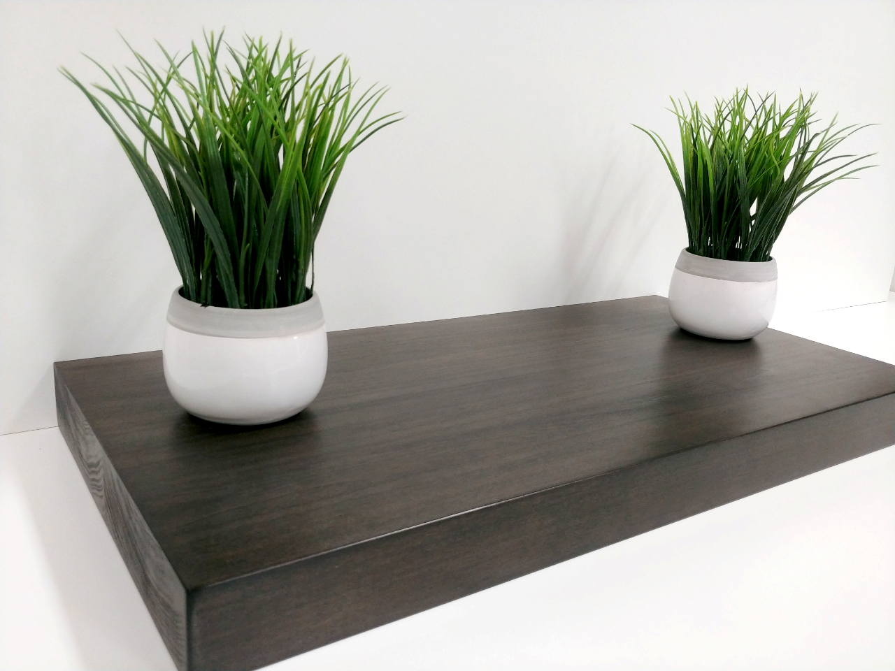 Ebony Floating Shelf, 100% solid wood, includes Hidden Bracket