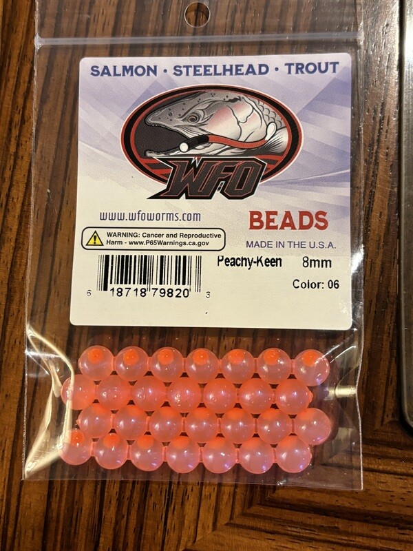 Bead - Peachy Keen, Size: 8mm, 4 chain, 28 bead pack. Original