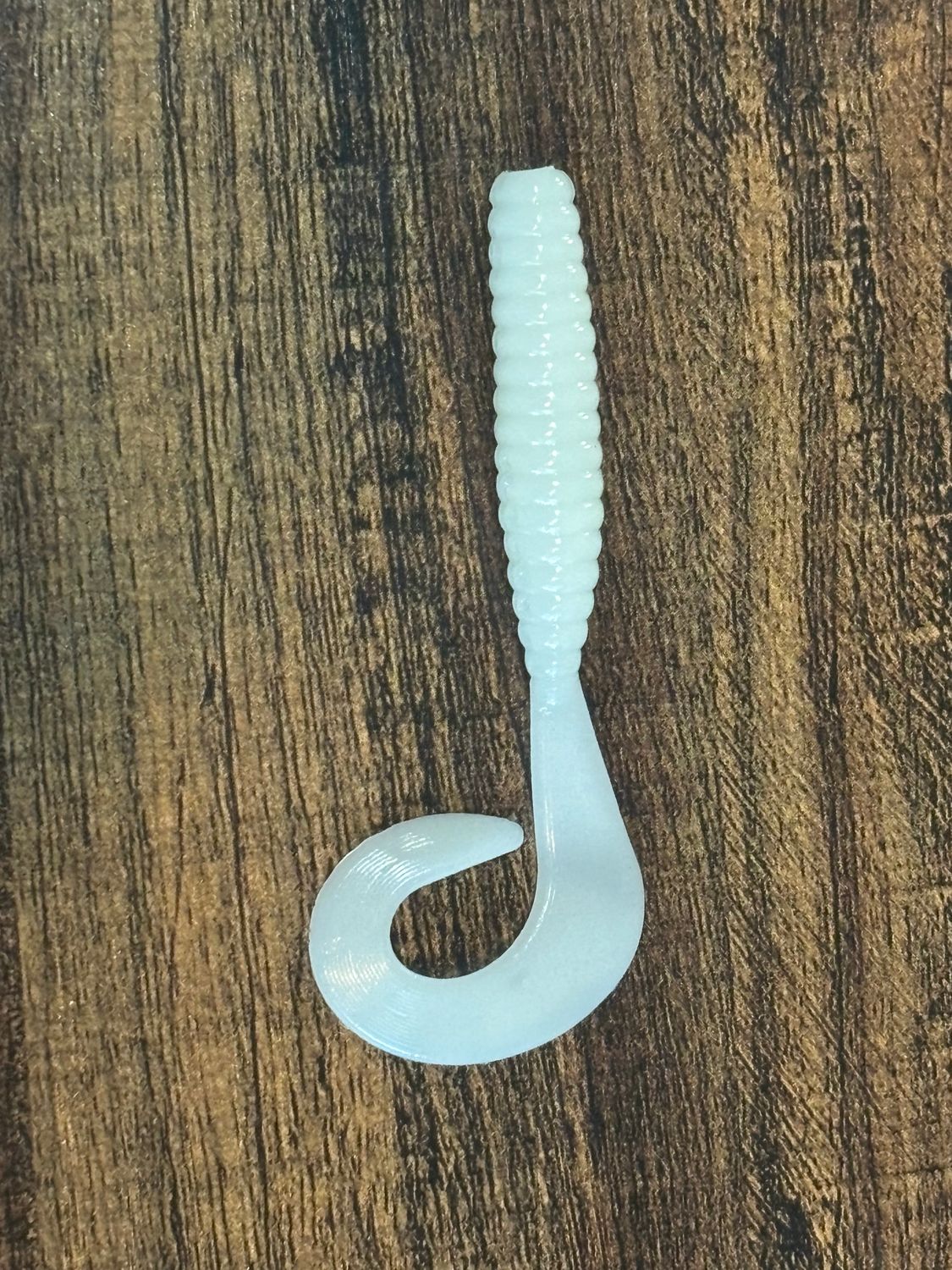 Curly Tail Grubs, SIZE: Ghost 8 Pack 3/8&quot; Body Width x 3.5&quot; Length