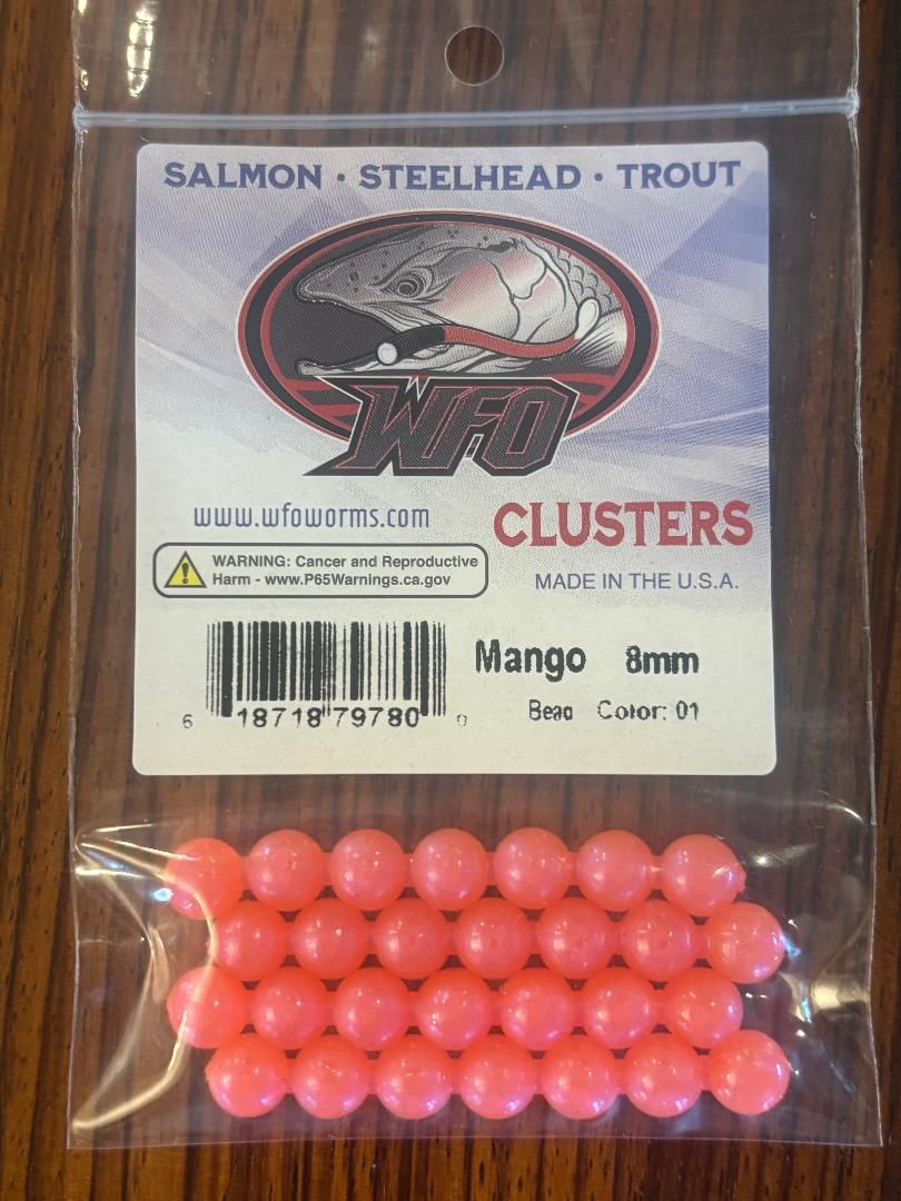 Bead - Mango, Size: 8mm, 4 chain, 28 bead pack. Original