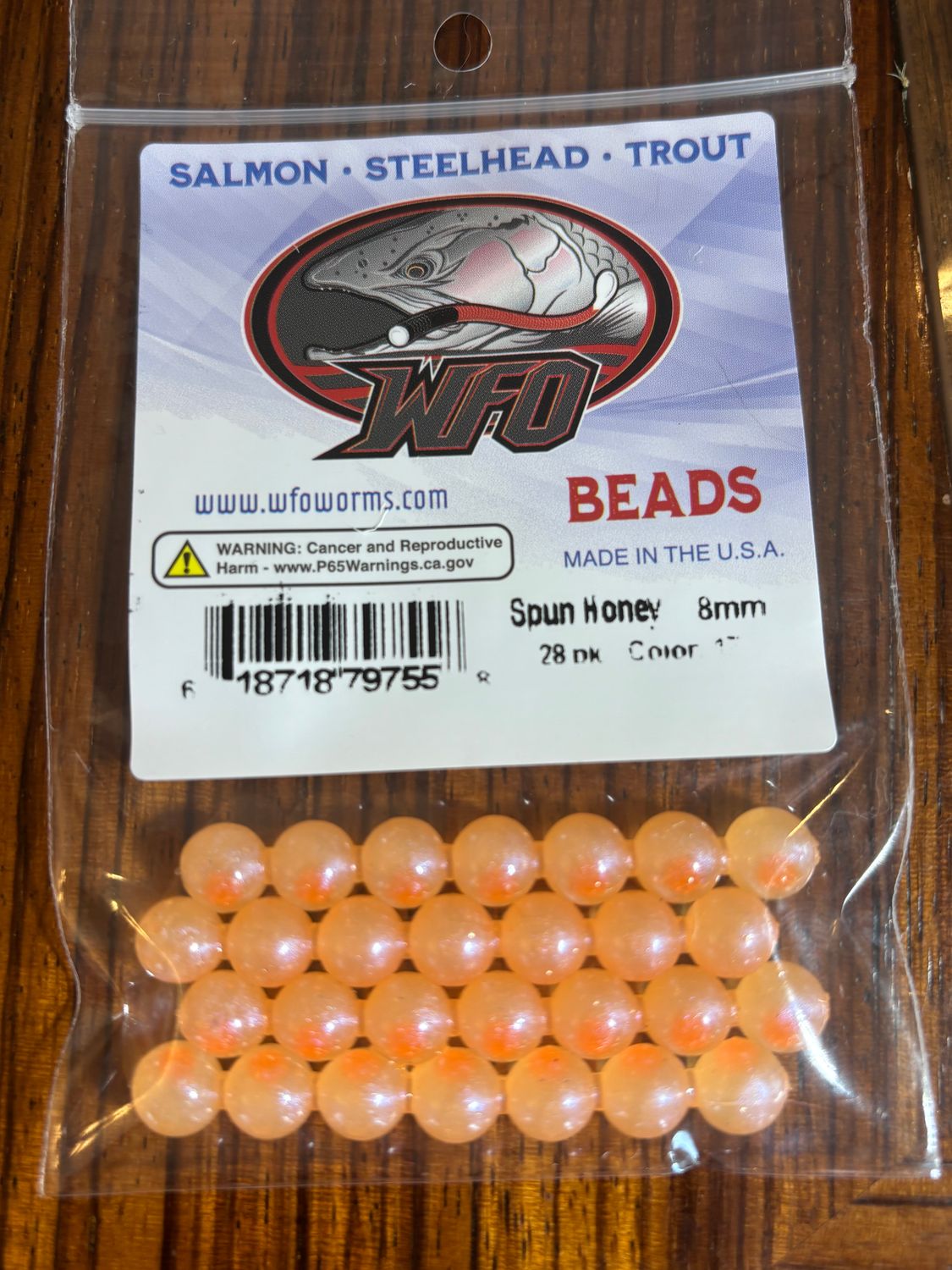 Bead - Spun Honey, Size: 8mm, 4 chain, 28 bead pack. Original