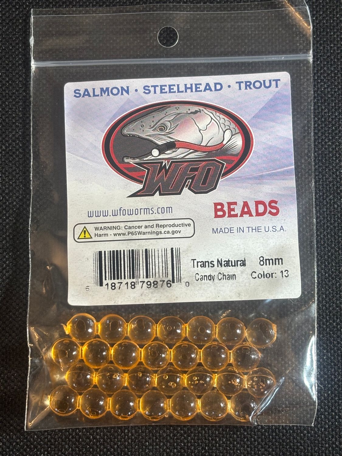 Bead - Trans Natural, Size: 8mm, 4 chain, 28 bead pack. Original