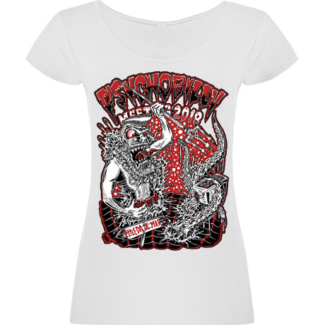 PSYCHOBILLY MEETING 2018 T-SHIRT WOMEN BY OLAFH, Size: Small