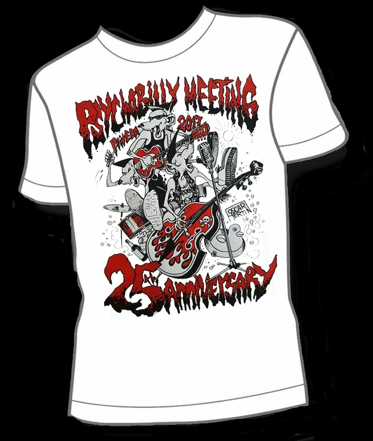 PSYCHOBILLY MEETING 2017 BY OSCAR HERTIN MEN, Size: Small