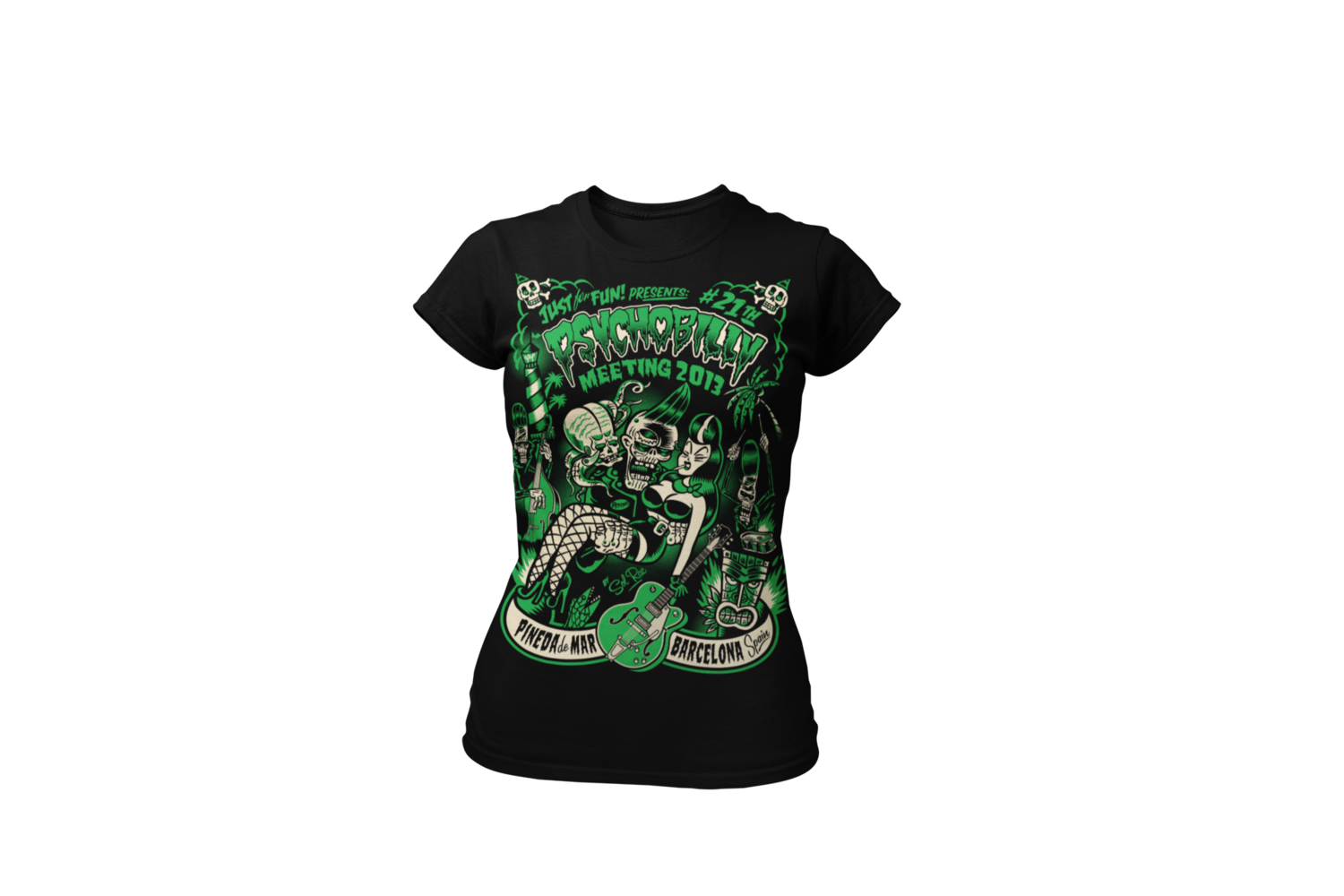 PSYCHOBILLY MEETING 2013 T-SHIRT WOMEN by SOLRAC