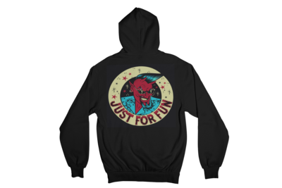 JUST FOR FUN DEMON LOGO HOODIE MEN