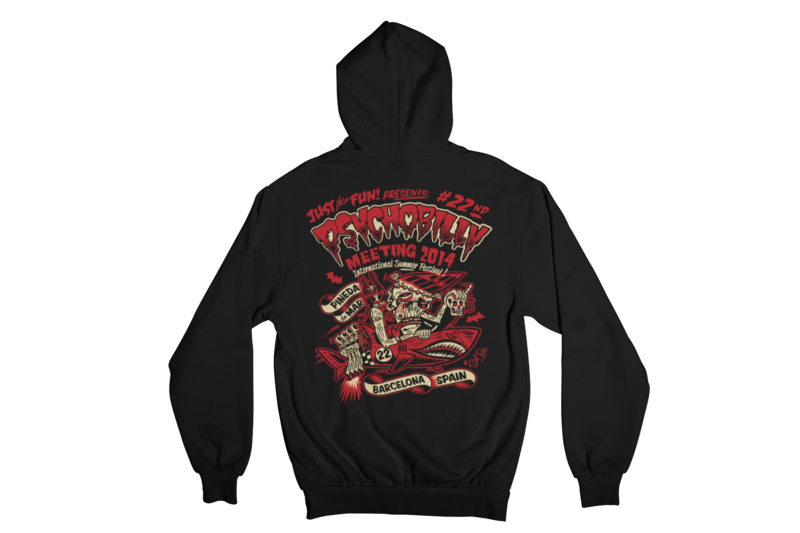 PSYCHOBILLY MEETING 2014 Hoodie ZIP by SOLRAC