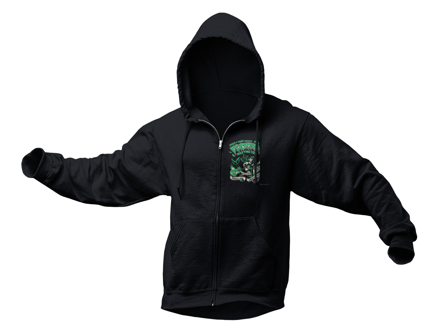 PSYCHOBILLY MEETING 2013 Hoodie ZIP by SOLRAC WOMAN