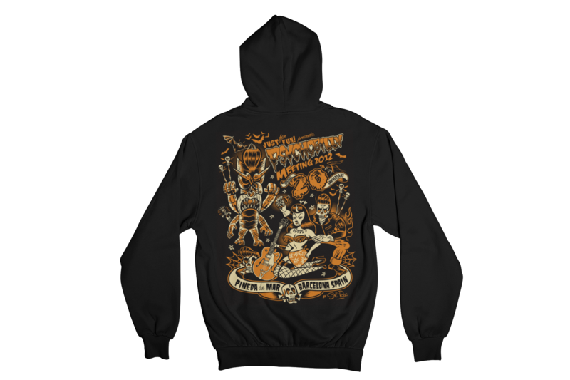 PSYCHOBILLY MEETING 2012 Hoodie ZIP by SOLRAC categoría