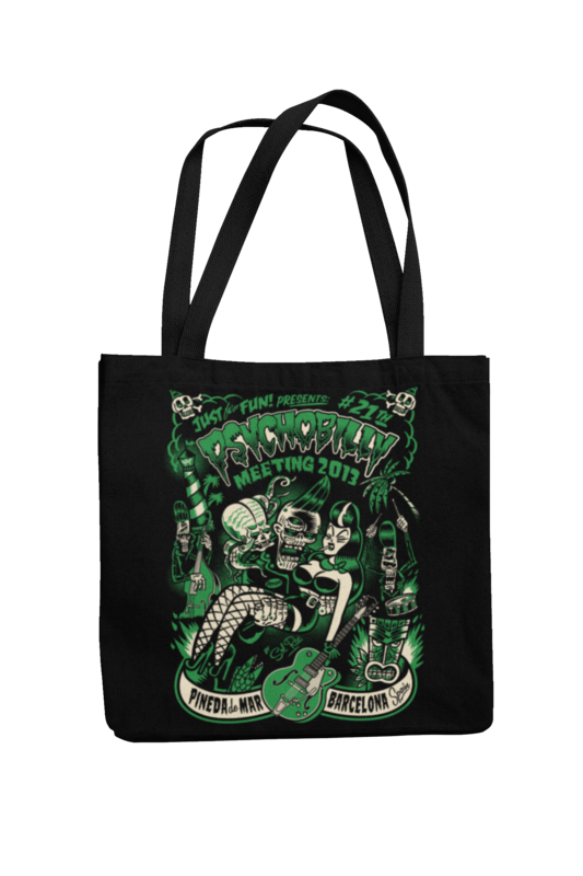 Cotton Bag Psychobilly meeting design by Solrac 2013