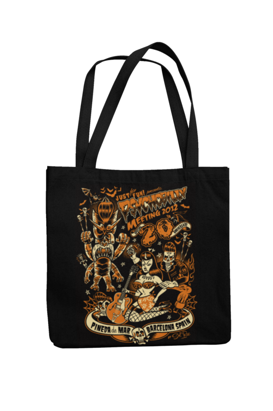 Cotton Bag Psychobilly meeting design by Solrac 2012