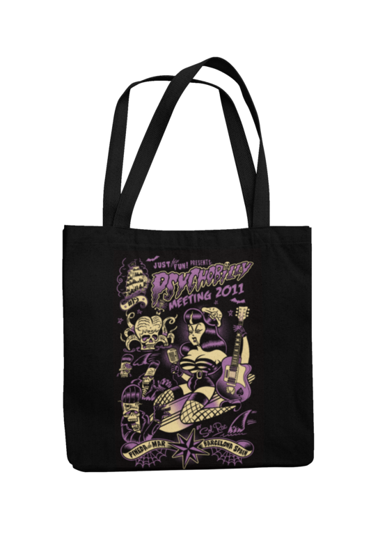 Cotton Bag Psychobilly meeting design by Solrac 2011