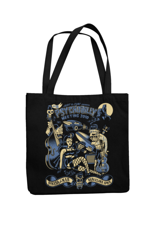 Cotton Bag Psychobilly meeting design by Solrac 2010