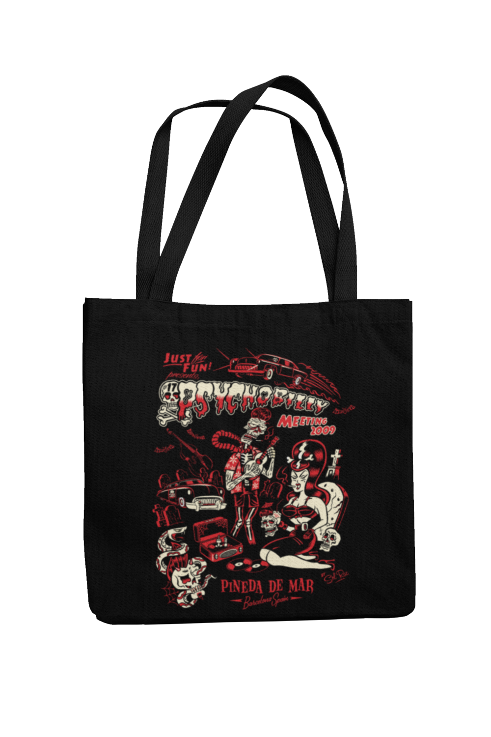 Cotton Bag Psychobilly meeting design by Solrac 2009