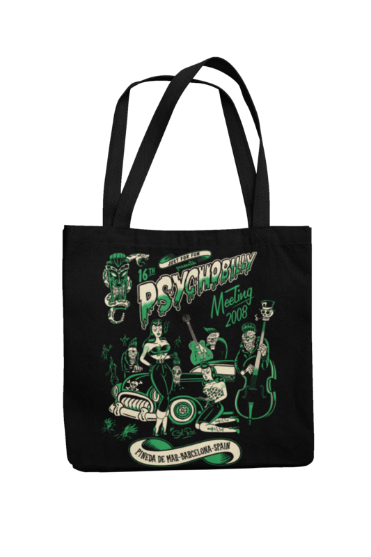 Cotton Bag Psychobilly meeting design by Solrac 2008